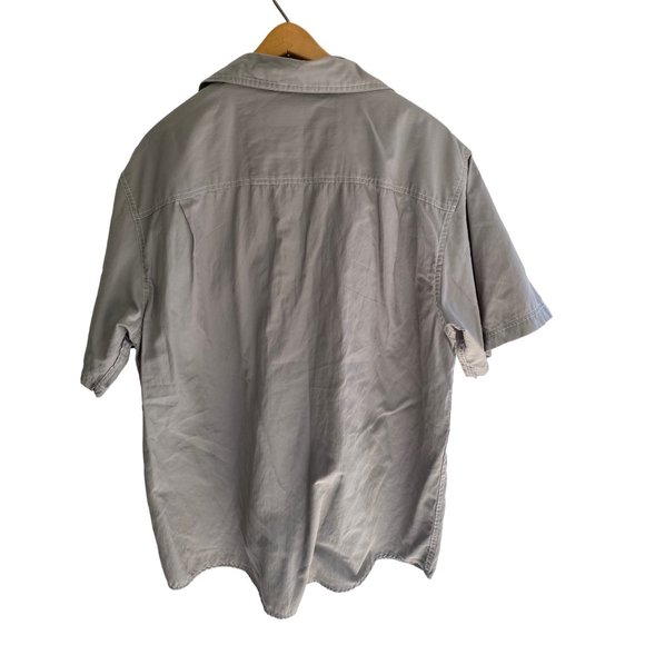 G. H Bass & Co Explorer Gray Men Short Sleeves Shirt Sz XL - Picture 2 of 5